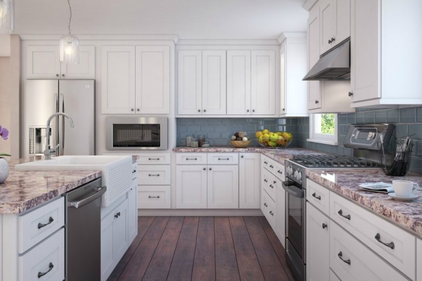 apron-sink-white-kitchen-cabinets