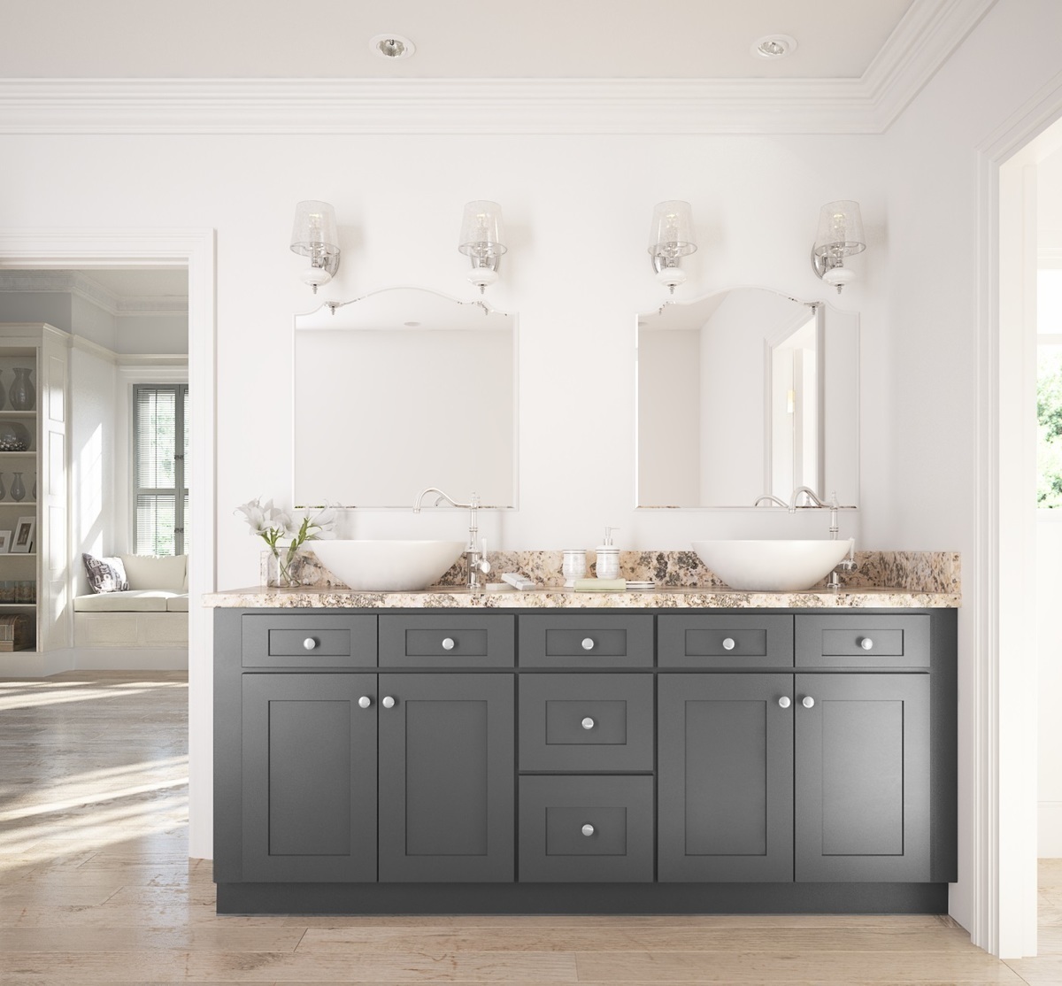 Grey Shaker - Ready to Assemble Bathroom Vanities