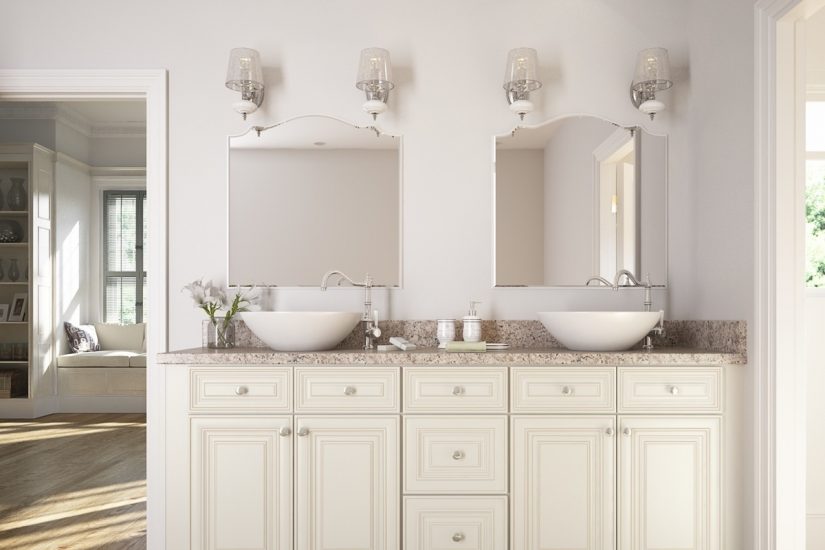 Clearing out your bathroom cabinets can help you find more space in your bathroom.