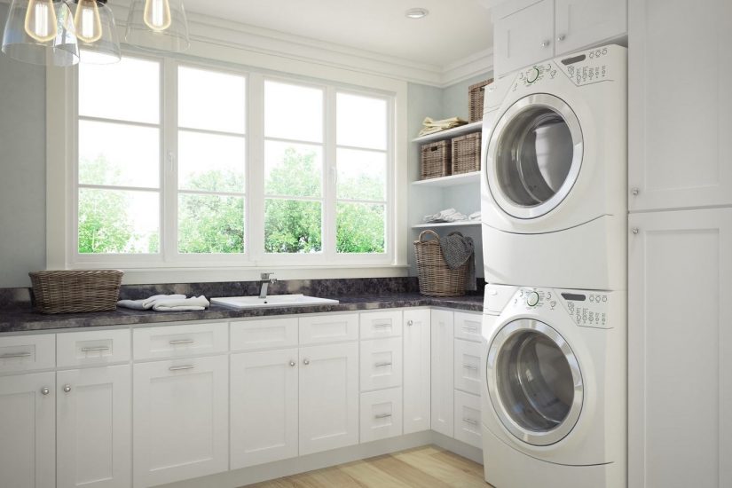 The right cabinets and set up can even make doing laundry something to look forward to.