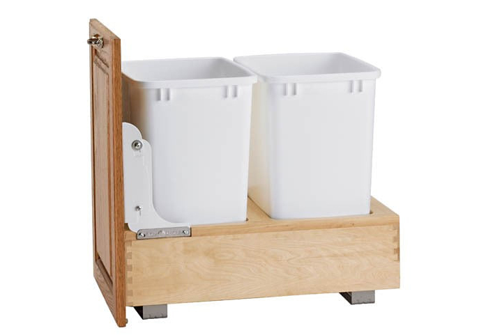 How To Recycle In Your Kitchen For Beginners The RTA Store   4 19 19 RTA2 Bottom Mount Double Pullout Waste Container  