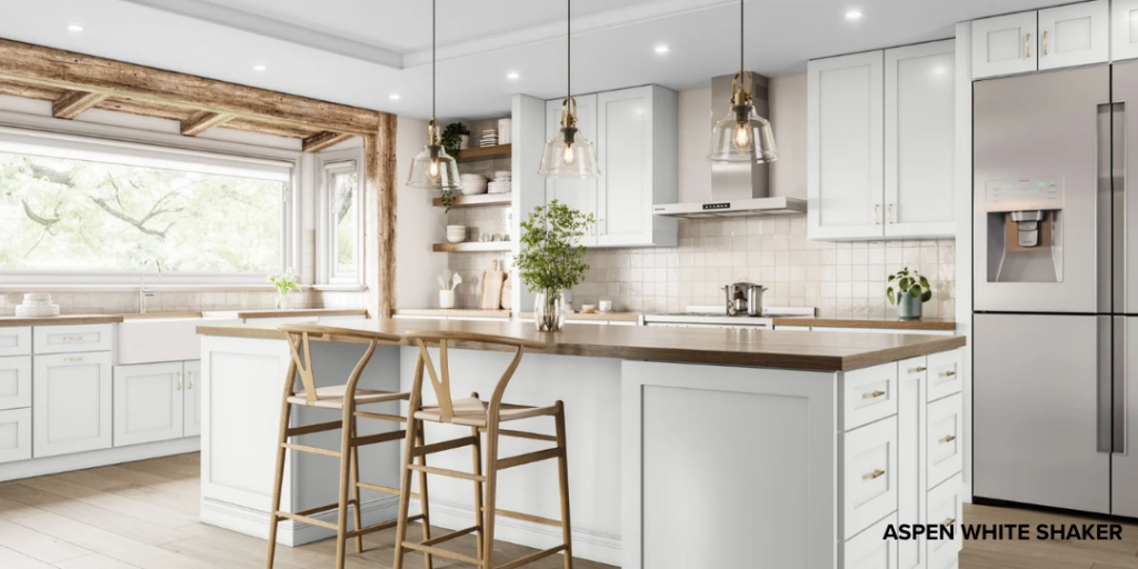 Aspen White Shaker Kitchen Cabinets