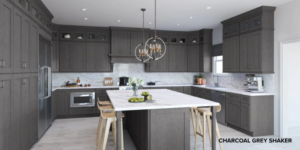 Charcoal Grey Shaker Kitchen Cabinets