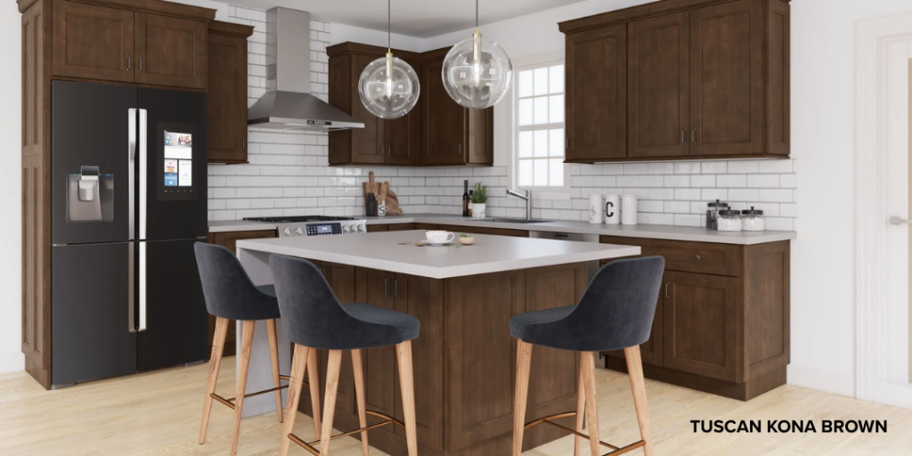 Tuscan Kona Brown Kitchen Cabinets