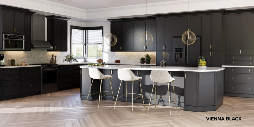 Vienna Black Kitchen Cabinets