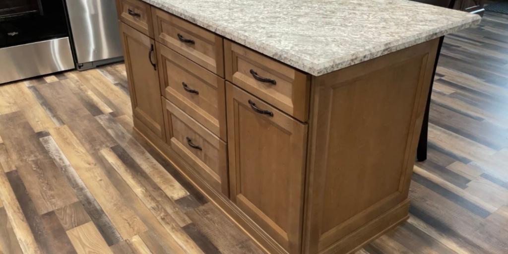 Catalina Toffee Kitchen Cabinets Island